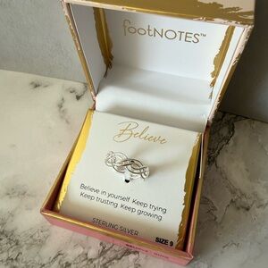 Footnotes Sterling Silver Ring